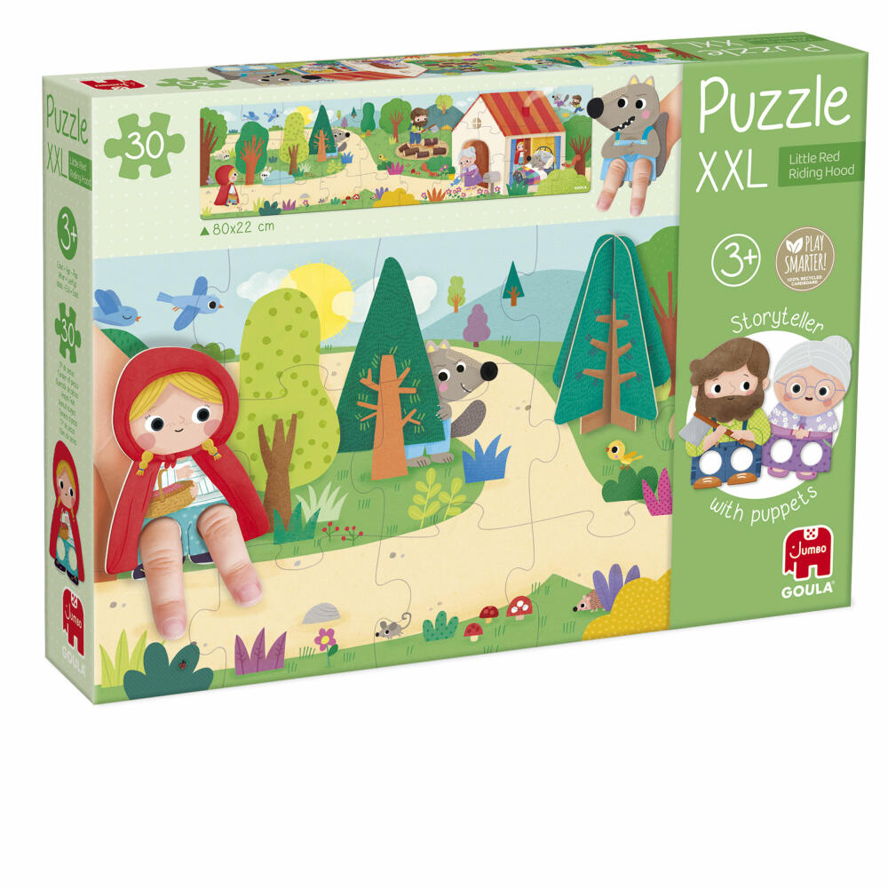 Jumbo Spiele GOULA XXL Puzzle Red Riding Hood, Kinderpuzzle, Kinder, 30 Teile, ab 3 Jahren, 1110700207