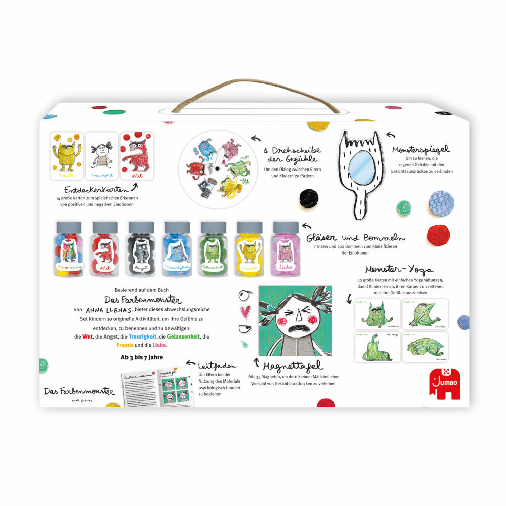 Jumbo Spiele Ich lerne entdecken Das Farbenmonster - Color Monster, Lernspiel, Kinderspiel, ab 3 Jahren, 1110101623