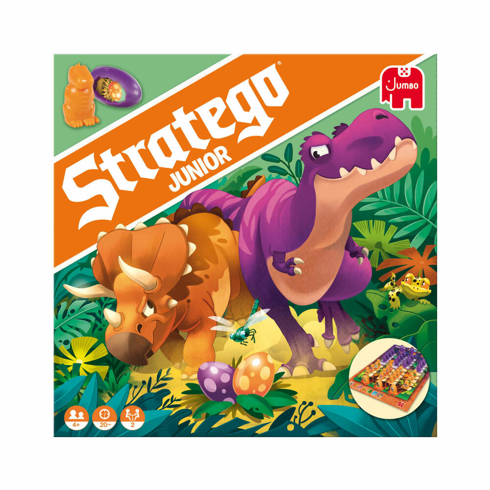 Jumbo Spiele Stratego Junior Dinos, Kinderspiel, Strategiespiel, Brettspiel, ab 4 Jahren, 19959