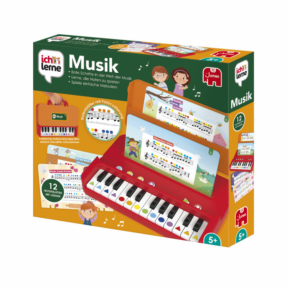 Jumbo Spiele Ich lerne Musik, Lernspiel, Kinderspiel, Kinder Spiel, ab 5 Jahren, 1110100389