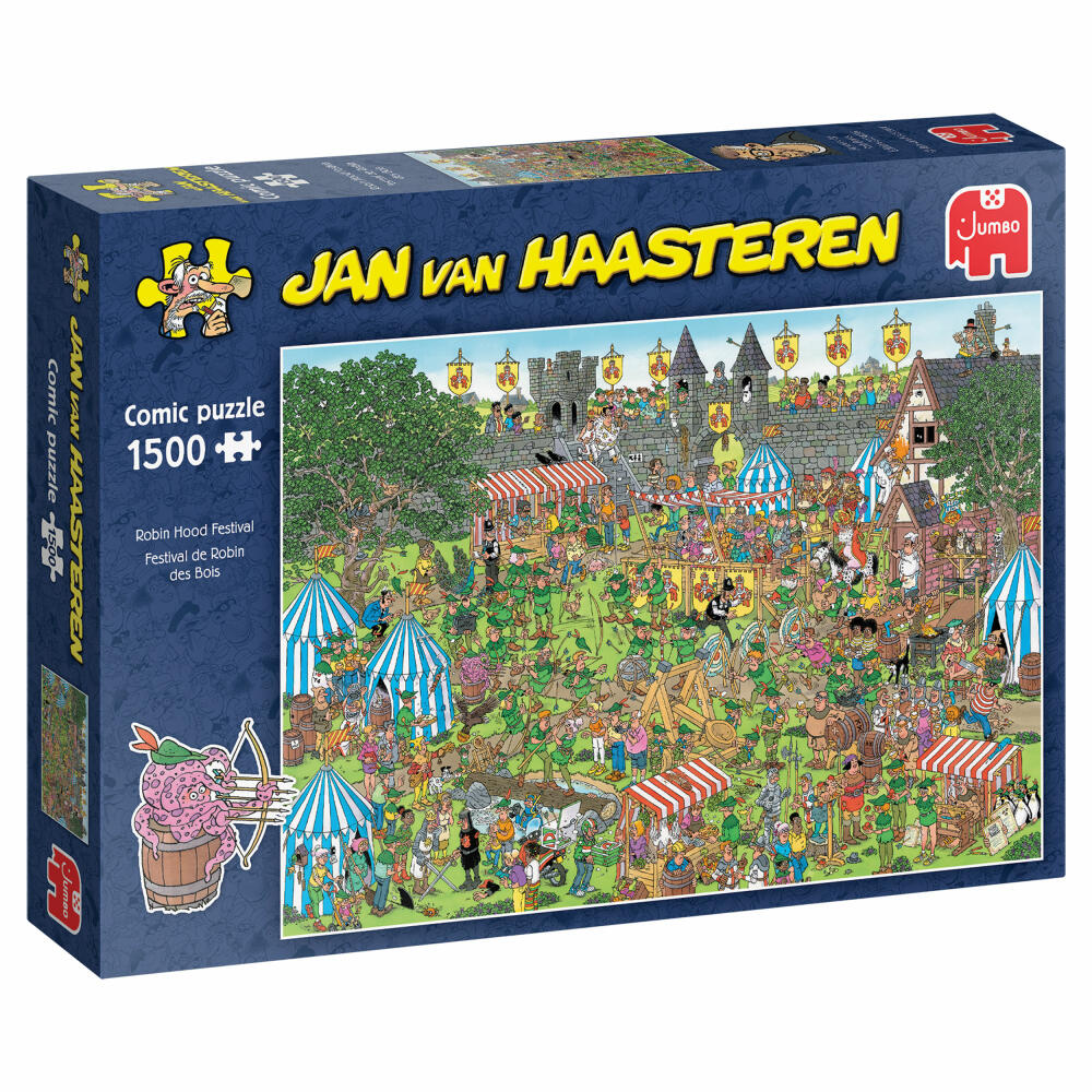 Jumbo Spiele Jan van Haasteren Robin Hood Festival, Comic Puzzle, Erwachsenenpuzzle, 1500 Teile, 1110100637