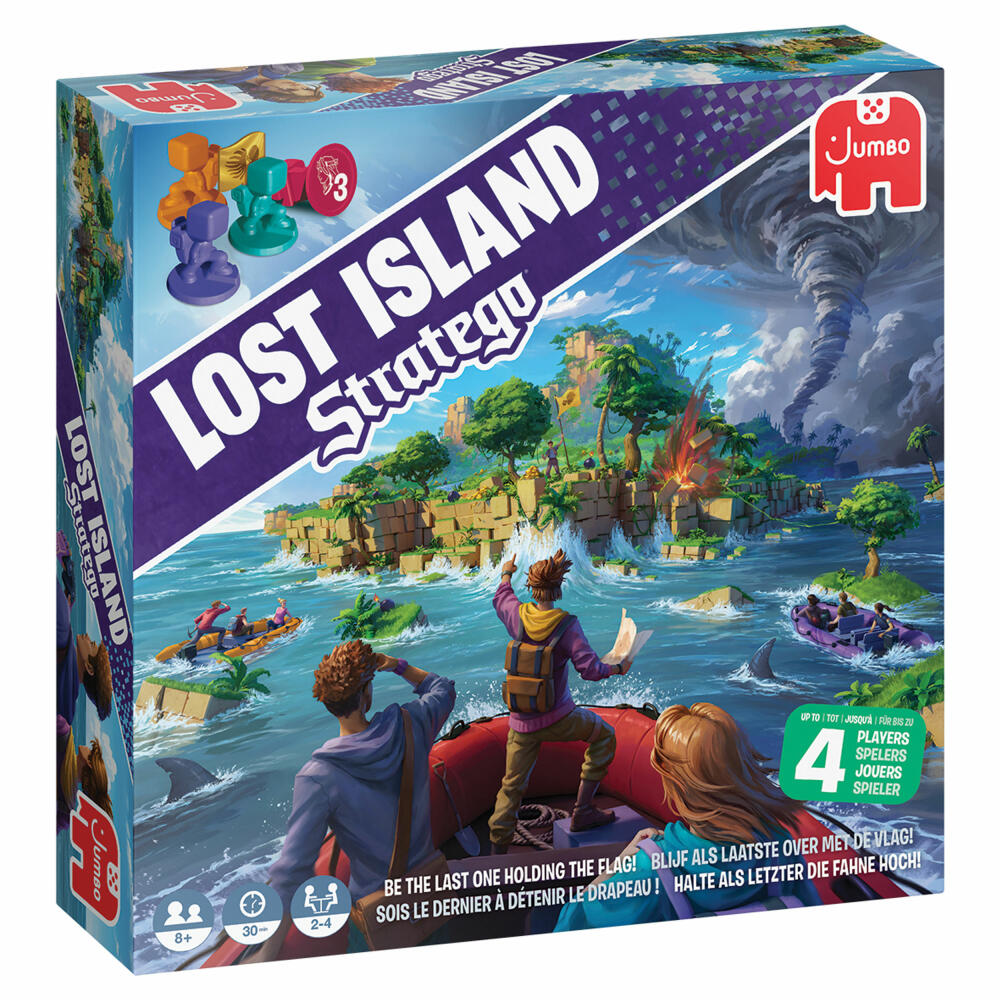 Jumbo Spiele Stratego - Lost Island, Strategiespiel, Brettspiel, Gesellschaftsspiel, ab 8 Jahren, 55237