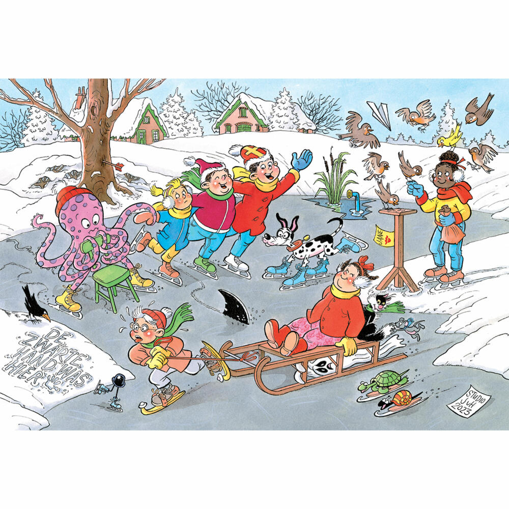 Jumbo Spiele Jan van Haasteren Junior Schlittschuhlaufen, Kinderpuzzle, Kinder Puzzle, 240 Teile, 1110100320