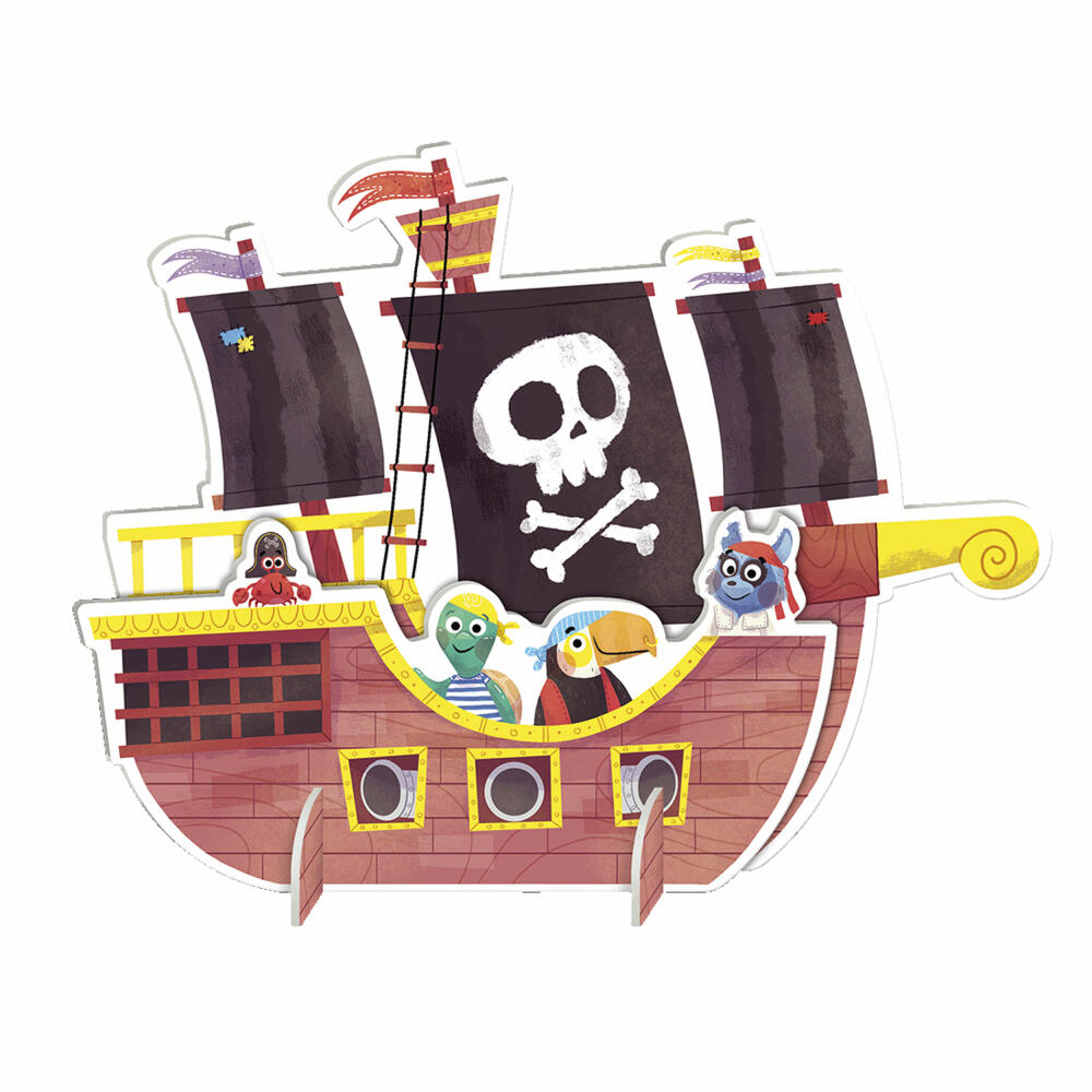 Jumbo Spiele GOULA XXL Puzzle Pirates, Kinderpuzzle, Kinder, 48 Teile, ab 4 Jahren, 1110700209