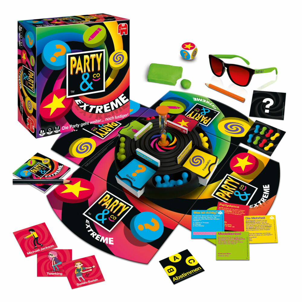 Jumbo Spiele Party & Co. Extreme 4.0, Partyspiel, Teamspiel, Brettspiel, ab 14 Jahren, 19951