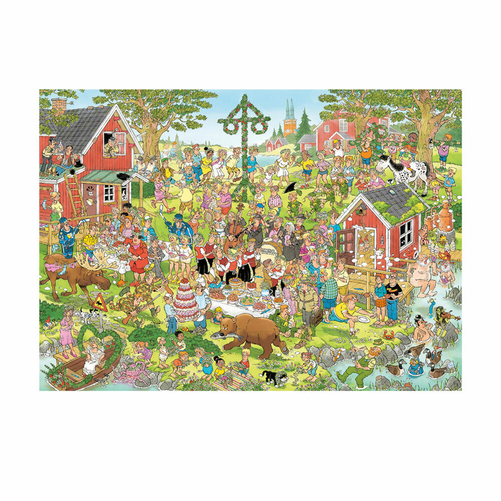 Jumbo Spiele Jan van Haasteren Mittsommerfestival, Comic Puzzle, Erwachsenenpuzzle, 1000 Teile, 1110100029