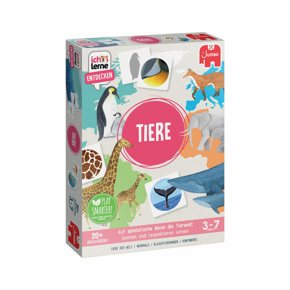 Jumbo Spiele Ich lerne Entdecken - Tiere, Lernspiel, Kinderspiel, Kinder Spiel, ab 3 Jahren, 1110100047