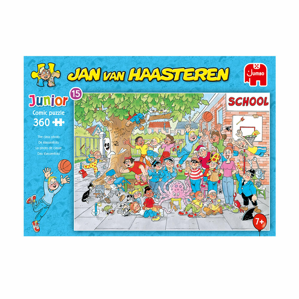 Jumbo Spiele Jan van Haasteren Junior Das Klassenfoto, Comic Puzzle, Kinderpuzzle, 360 Teile, 1110100036
