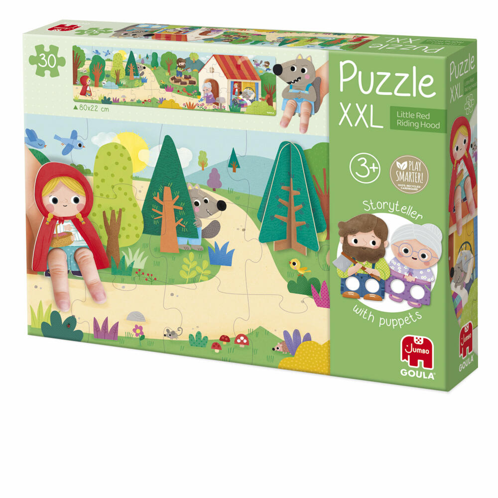 Jumbo Spiele GOULA XXL Puzzle Red Riding Hood, Kinderpuzzle, Kinder, 30 Teile, ab 3 Jahren, 1110700207