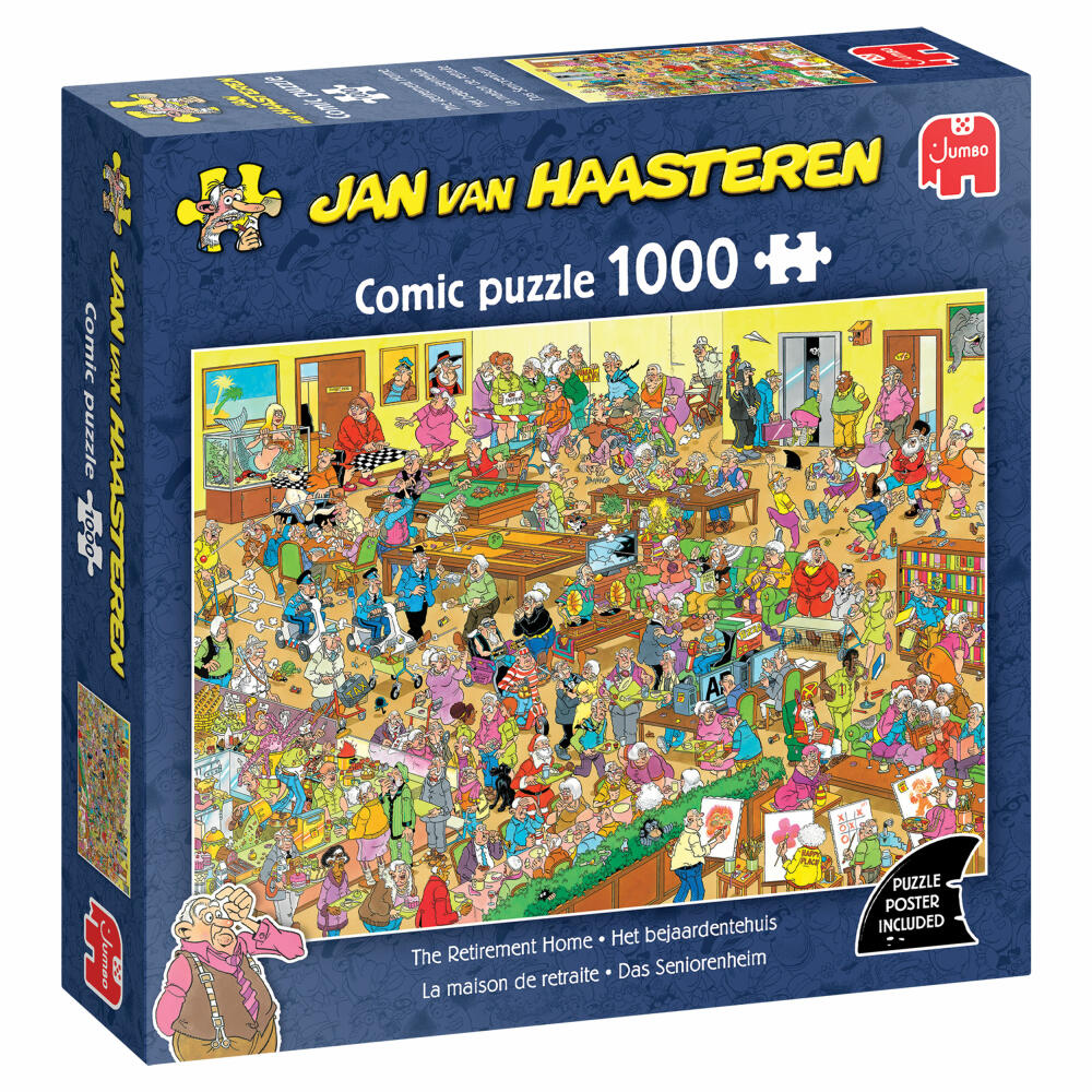Jumbo Spiele Jan van Haasteren Das Altersheim, Comic Puzzle, Erwachsenenpuzzle, 1000 Teile, 1110100626