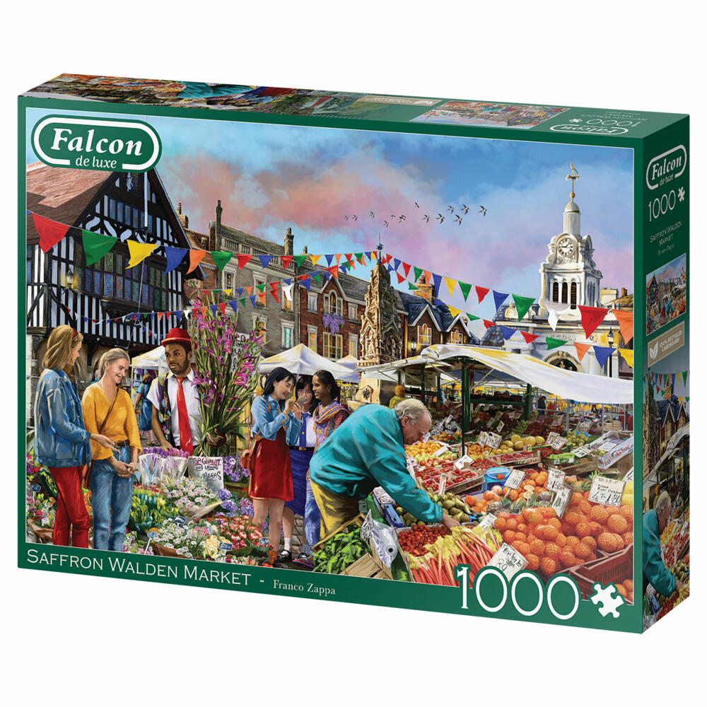 Jumbo Spiele Falcon Saffron Walden Market, Puzzle, Erwachsenenpuzzle, 1000 Teile, 1110500241