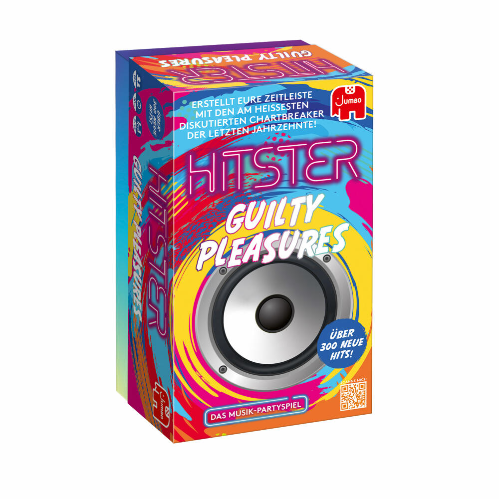 Jumbo Spiele Hitster - Guilty Pleasure, Musik Partyspiel, Ratespiel, ab 16 Jahren, 1110100378
