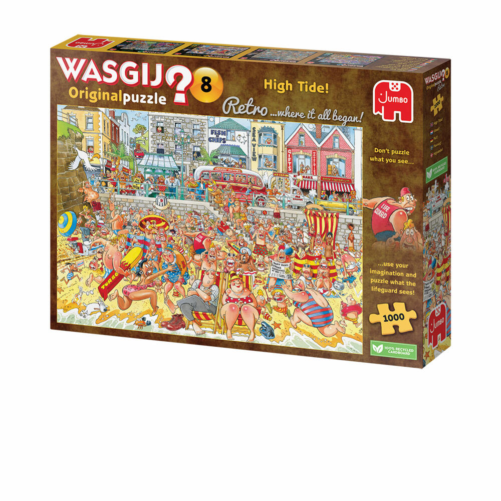 Jumbo Spiele Wasgij Retro Original 8 Flut!, Puzzle, Erwachsenenpuzzle, 1000 Teile, 1110100328