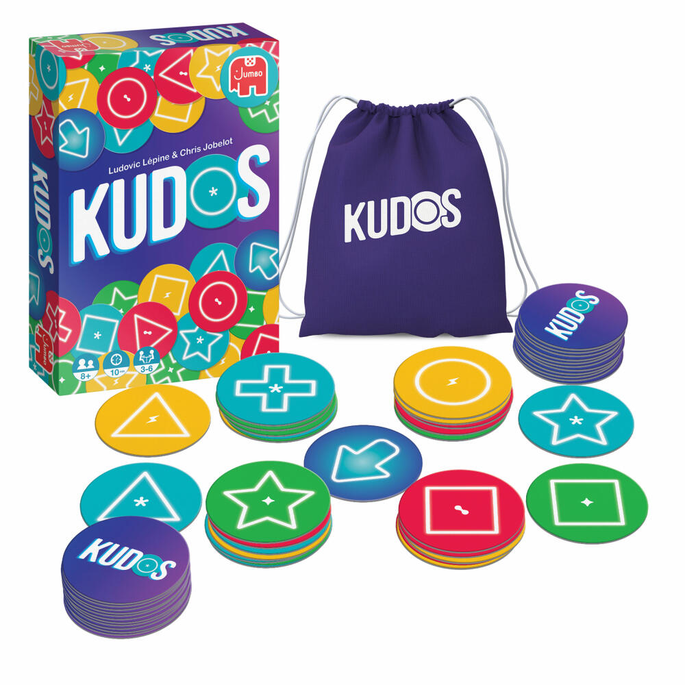 Jumbo Spiele Kudos, Strategiespiel, Gesellschaftsspiel, Legespiel, ab 8 Jahren, 1110100520
