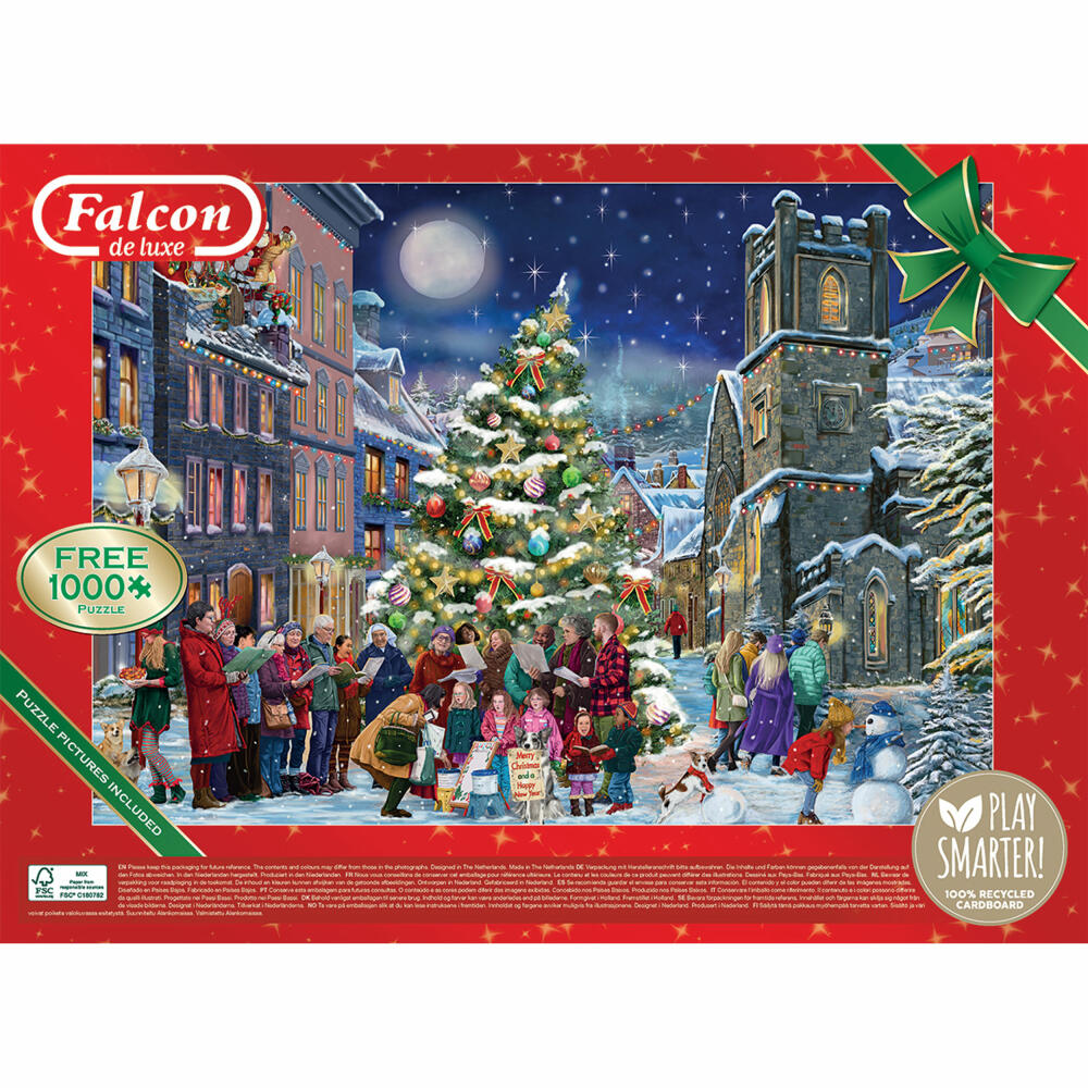 Jumbo Spiele Falcon Christmas Eve, Puzzle, Erwachsenenpuzzle, 2 x 1000 Teile, 1110500131