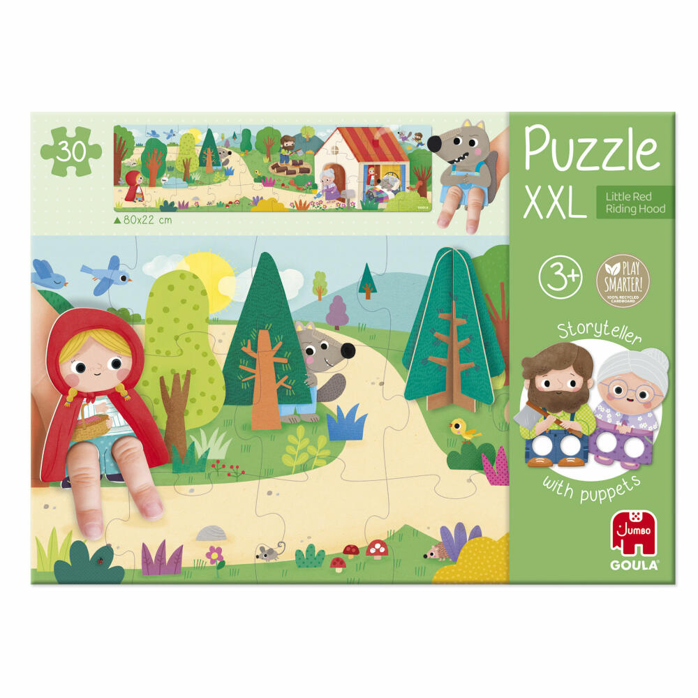 Jumbo Spiele GOULA XXL Puzzle Red Riding Hood, Kinderpuzzle, Kinder, 30 Teile, ab 3 Jahren, 1110700207