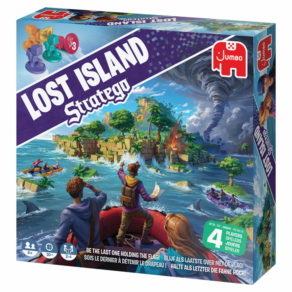 Jumbo Spiele Stratego - Lost Island, Strategiespiel, Brettspiel, Gesellschaftsspiel, ab 8 Jahren, 55237