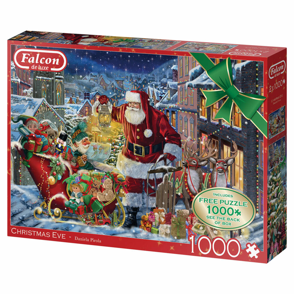Jumbo Spiele Falcon Christmas Eve, Puzzle, Erwachsenenpuzzle, 2 x 1000 Teile, 1110500131