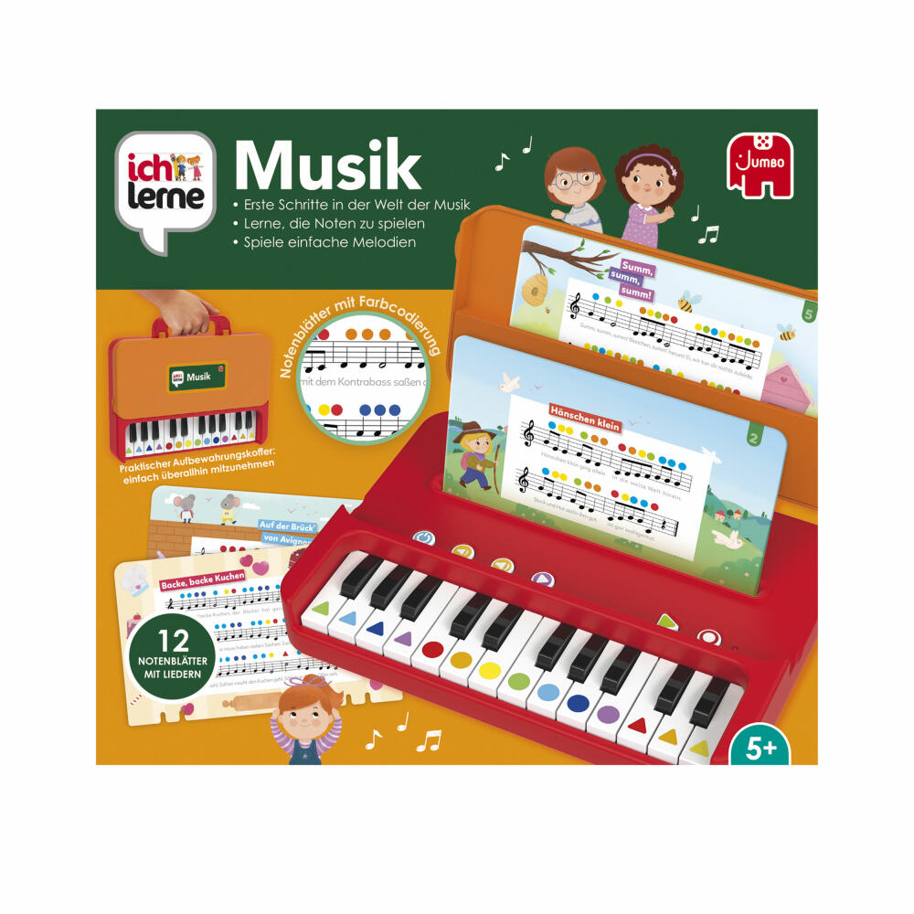 Jumbo Spiele Ich lerne Musik, Lernspiel, Kinderspiel, Kinder Spiel, ab 5 Jahren, 1110100389
