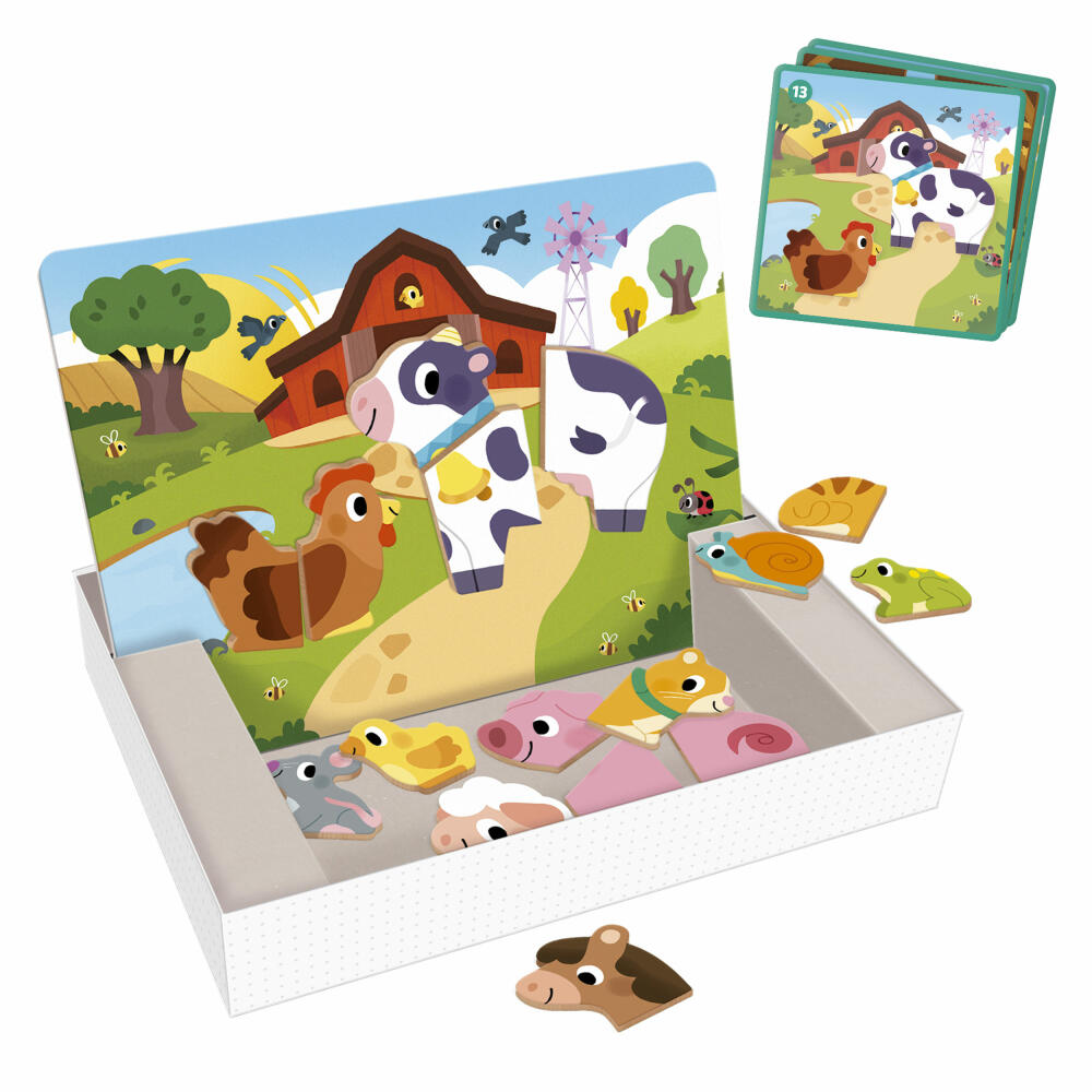 Jumbo Spiele GOULA Magnetischer Bauernhof, Magnetspiel, Kinderspiel, ab 2 Jahren, 1110100488
