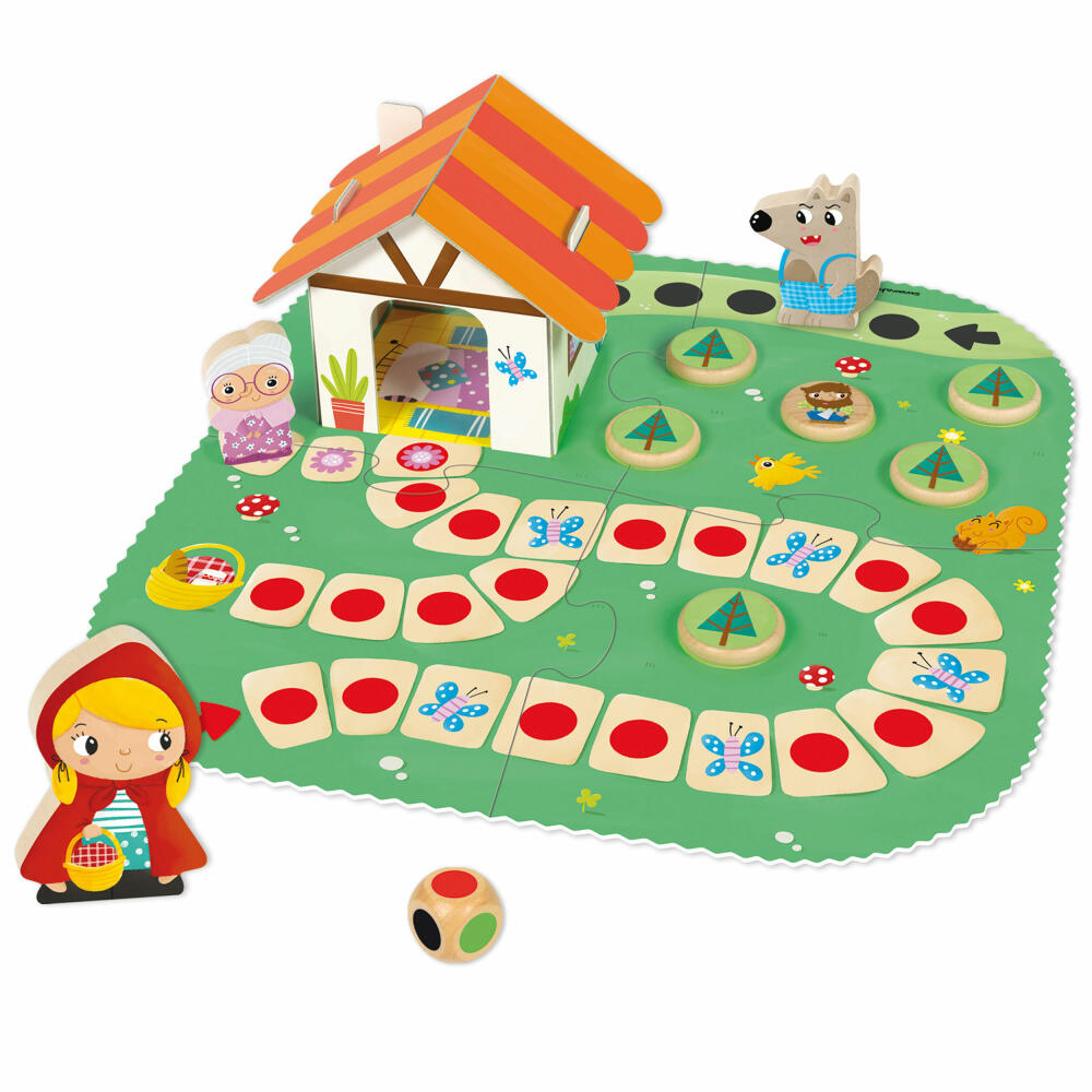Jumbo Games GOULA Little Red Riding Hood, Children's Game, Board Game, Cooperative Game, Children, 55262