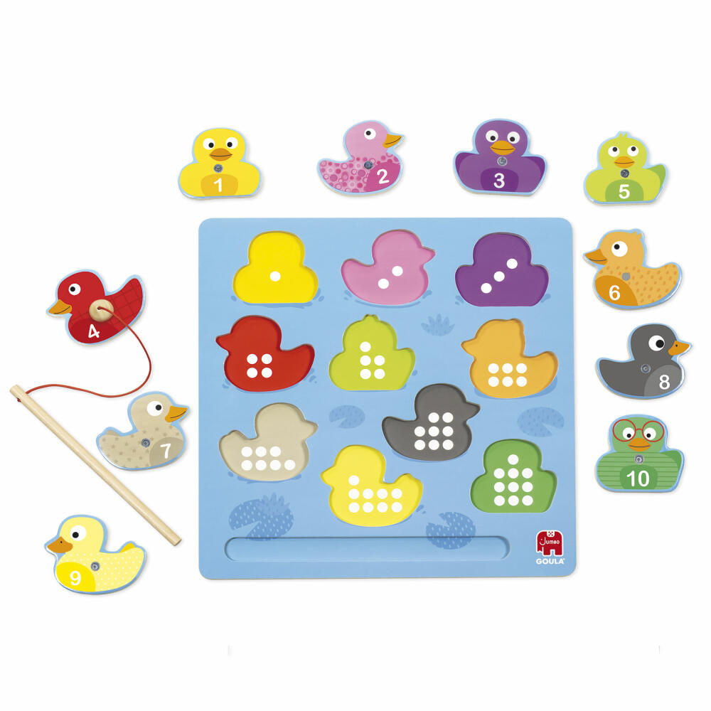 Jumbo Spiele GOULA Magnetisches Entenpuzzle, Puzzle, Magnetpuzzle, Kinder, ab 2 Jahren, 59453