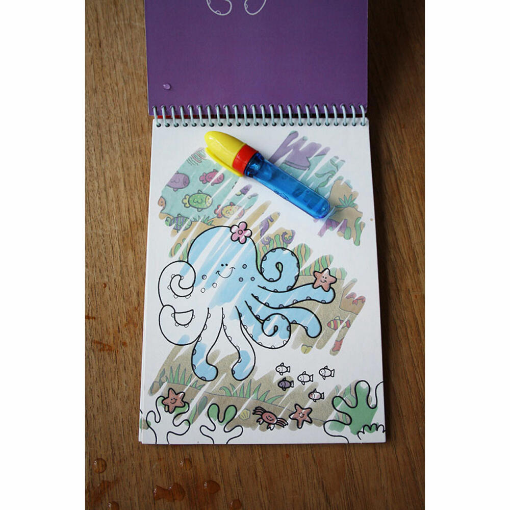Jumbo Spiele GALT Water Magic Tiere, Malbuch, Malen mit Wasser, Wasserstift, ab 3 Jahre, A3079H