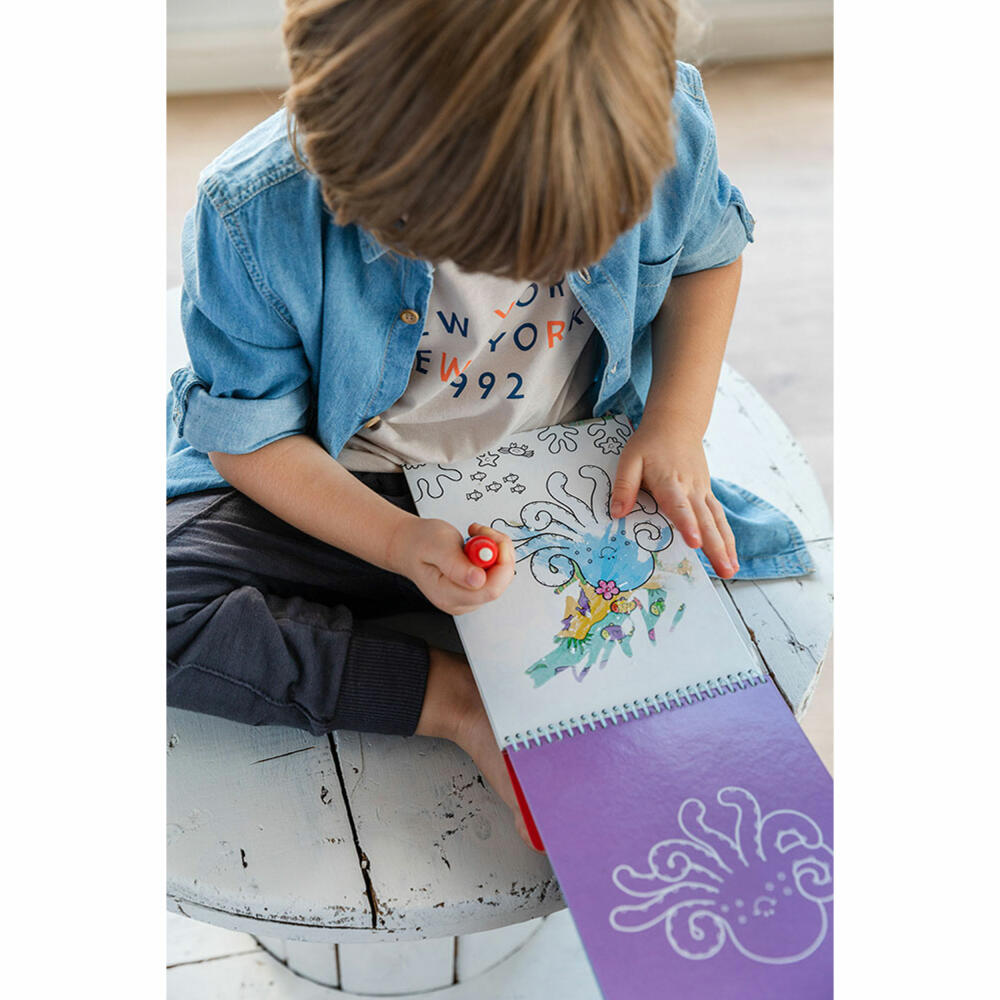 Jumbo Spiele GALT Water Magic Tiere, Malbuch, Malen mit Wasser, Wasserstift, ab 3 Jahre, A3079H