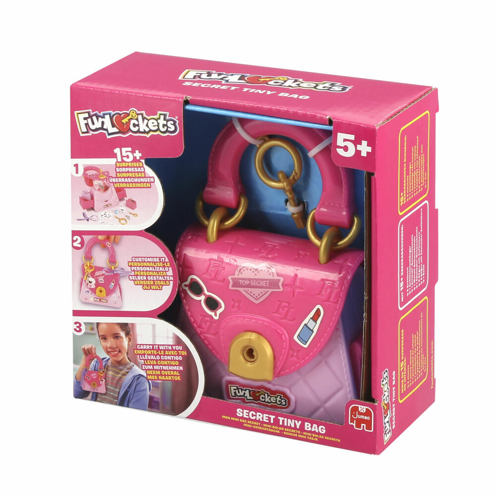 Jumbo Spiele Funlockets Mini-Geheimtasche, Spielzeug, Tasche, Kinder, ab 5 Jahre, S22240FR1