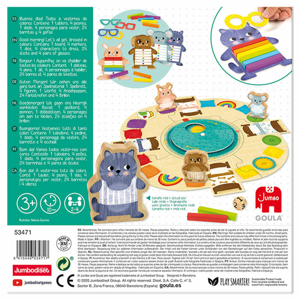Jumbo Spiele GOULA Ankleide Spiel, Kinderspiel, Ankleidespiel, Kooperatives Spiel, ab 3 Jahre, 53471