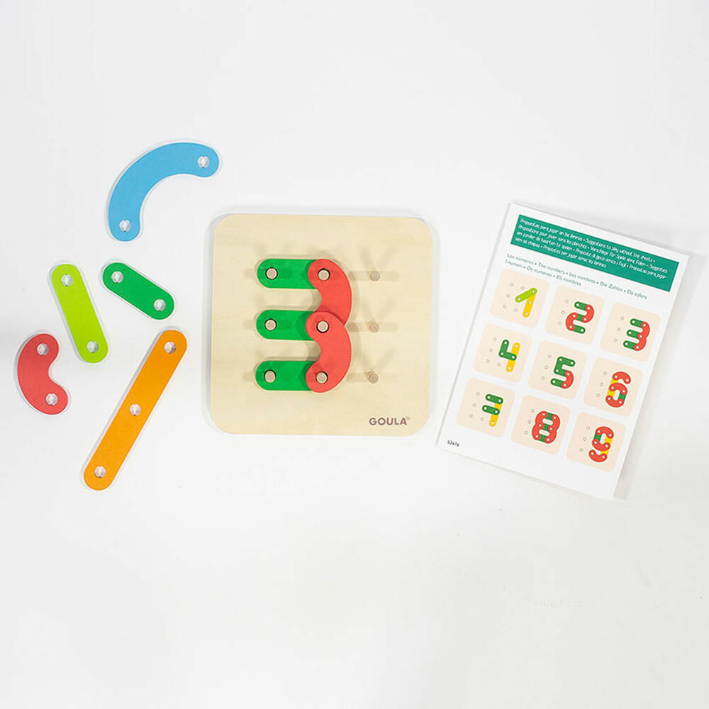 Jumbo Games GOULA Color Shapes, Wooden Toys, Motor Skills Toys, Educational Games, Children's Toys, 53474
