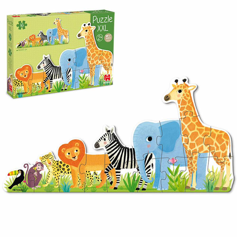 Jumbo Spiele GOULA XXL-Puzzle Dschungel Von Klein Bis Groß, Kinderpuzzle, Legespiel, Kinder, 53426