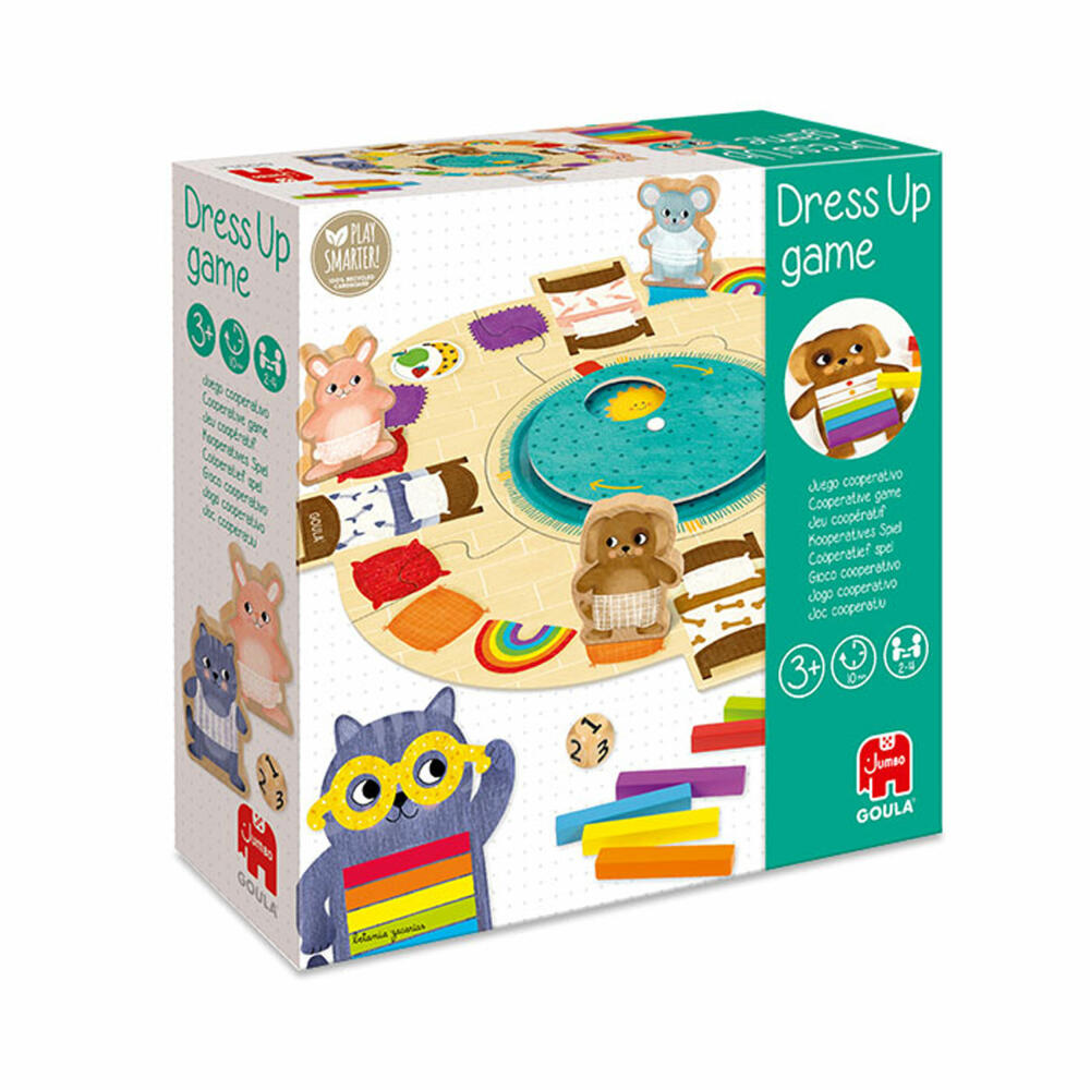 Jumbo Spiele GOULA Ankleide Spiel, Kinderspiel, Ankleidespiel, Kooperatives Spiel, ab 3 Jahre, 53471