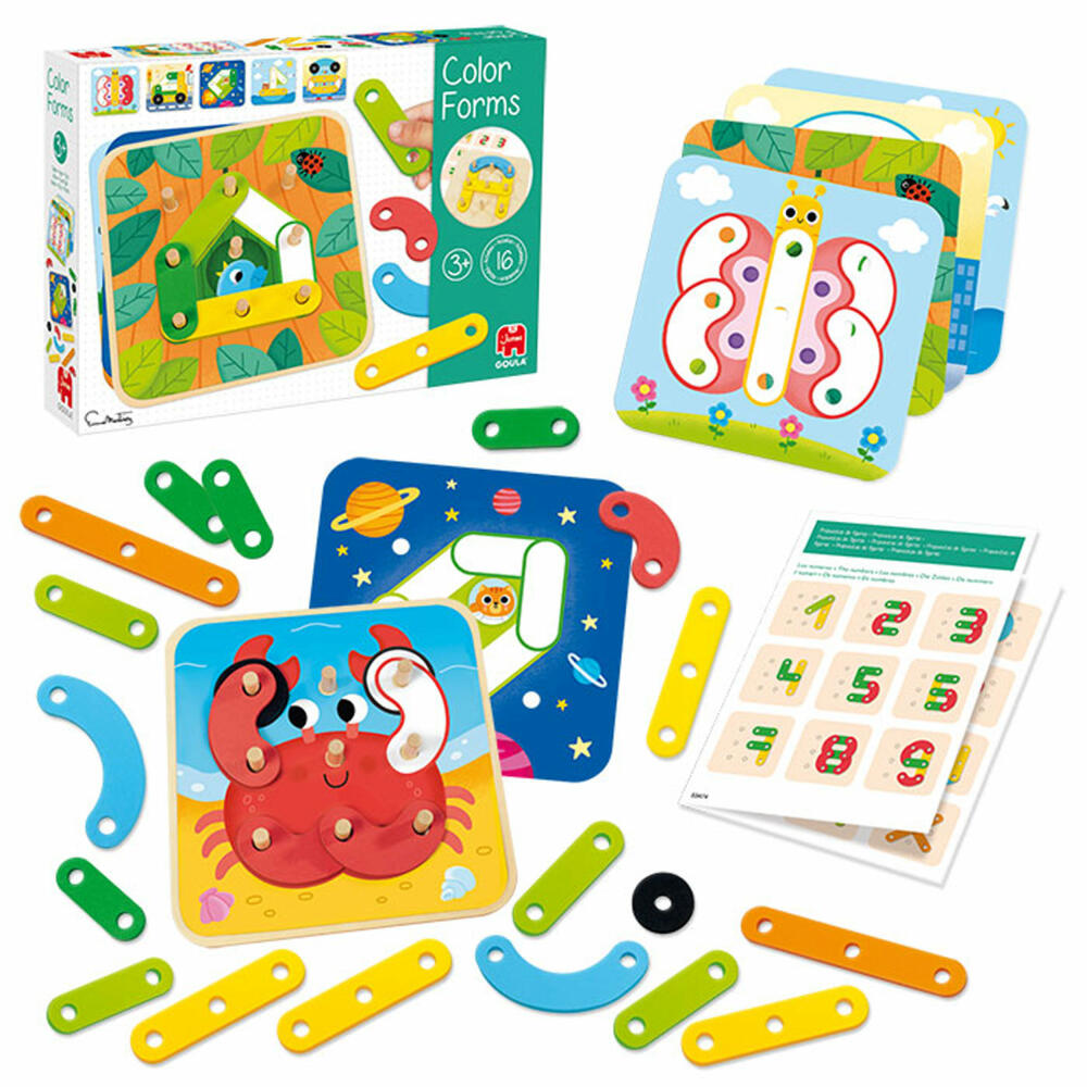 Jumbo Games GOULA Color Shapes, Wooden Toys, Motor Skills Toys, Educational Games, Children's Toys, 53474