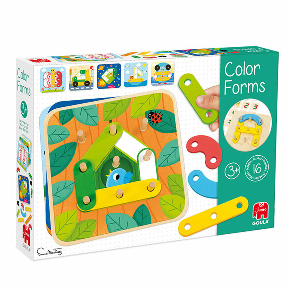 Jumbo Games GOULA Color Shapes, Wooden Toys, Motor Skills Toys, Educational Games, Children's Toys, 53474
