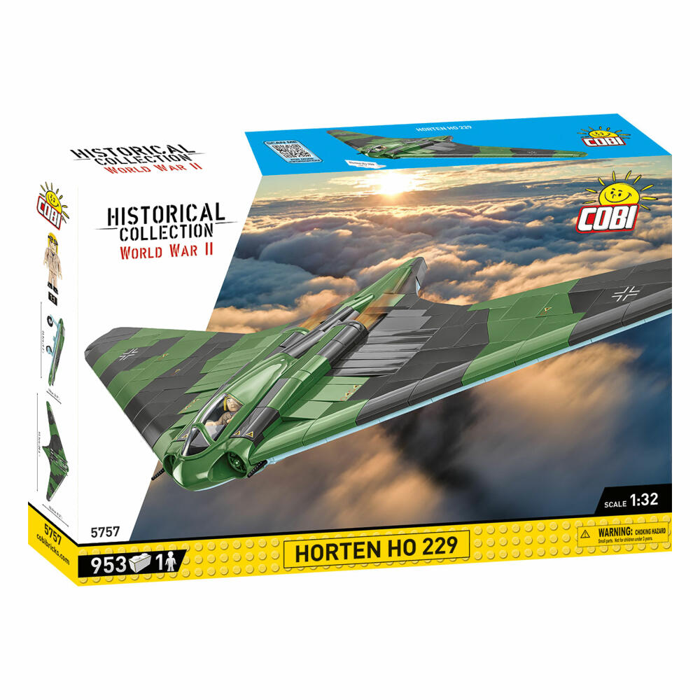 COBI Klemmbausteinset Horten Ho 229, WW2 Flugzeug, 953 Teile, 5757