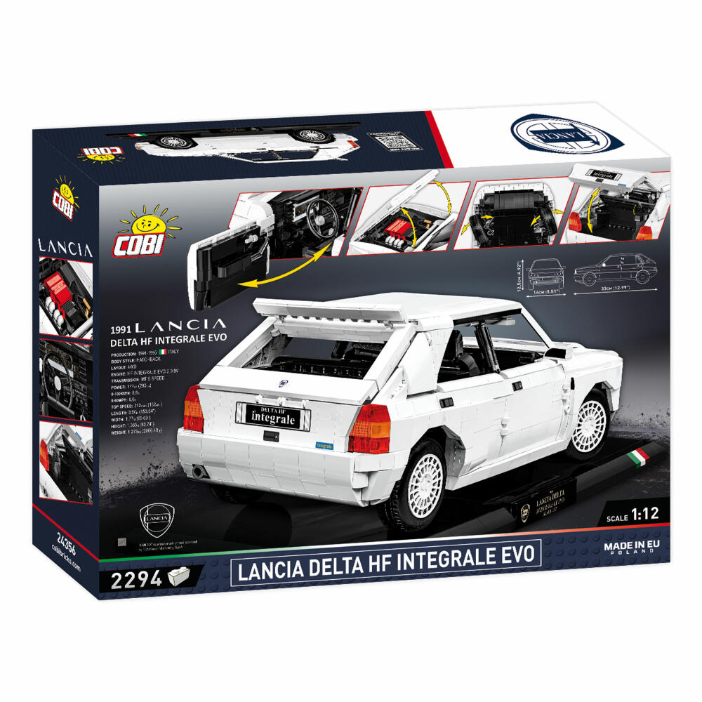 COBI Klemmbausteinset 1991 Lancia Delta HF Integrale Evo Executive Edition, 2294 Teile, 24356