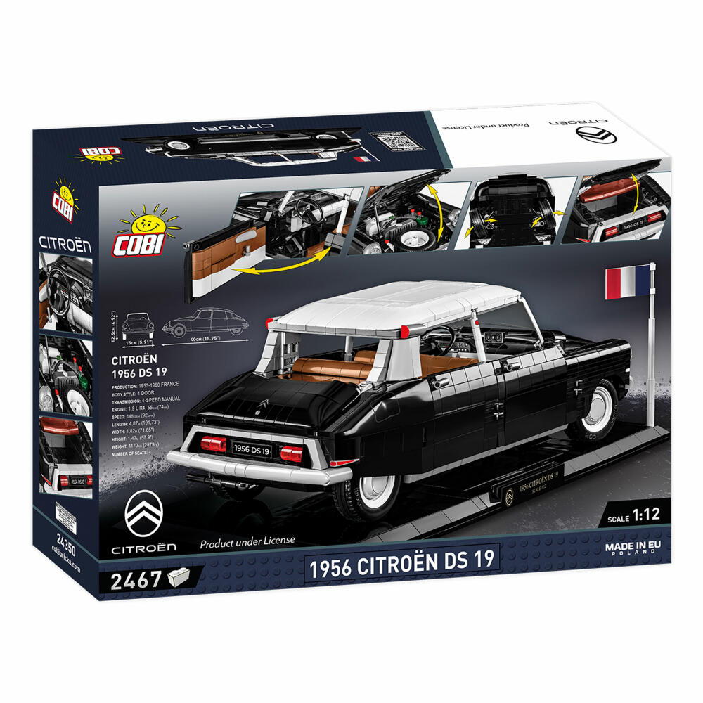 COBI Klemmbausteinset 1956 Citroen DS.19 Executive Edition, 2467 Teile, 24350