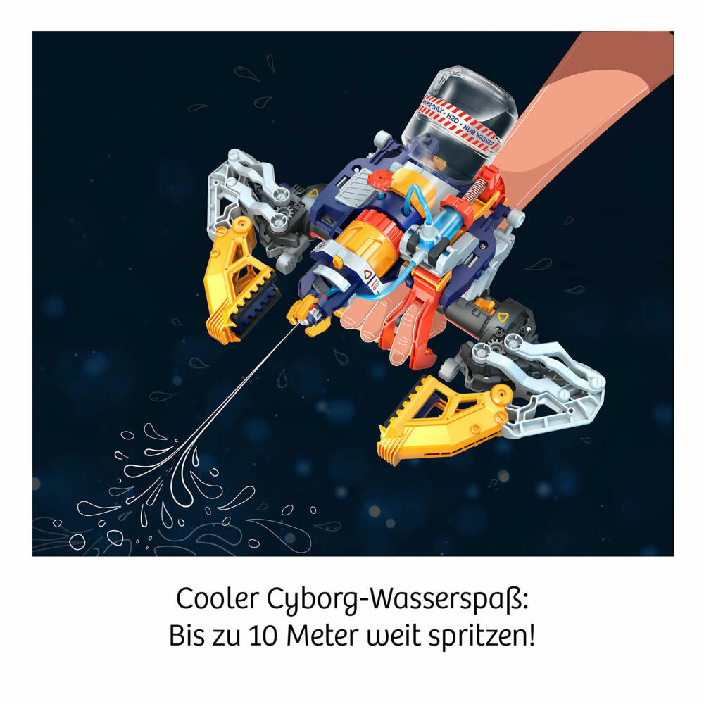 KOSMOS Cyborg Water-Blaster, Experimentierkasten, Baukasten, Gadget, ab 8 Jahren, 621254