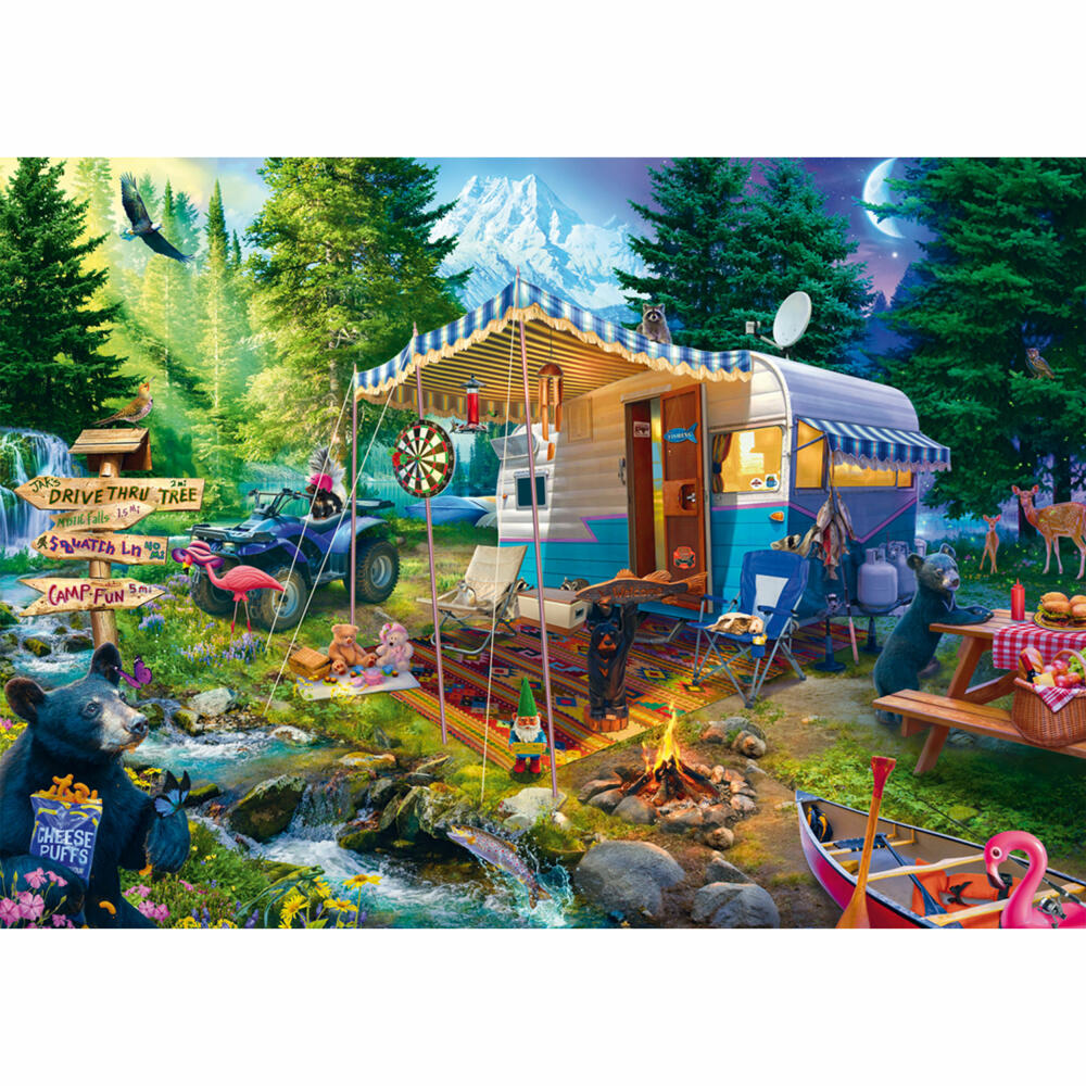 Schmidt Spiele Mit dem Caravan in den Bergen, Jeff Haynie, Puzzle, Erwachsenenpuzzle, 1000 Teile, 58575