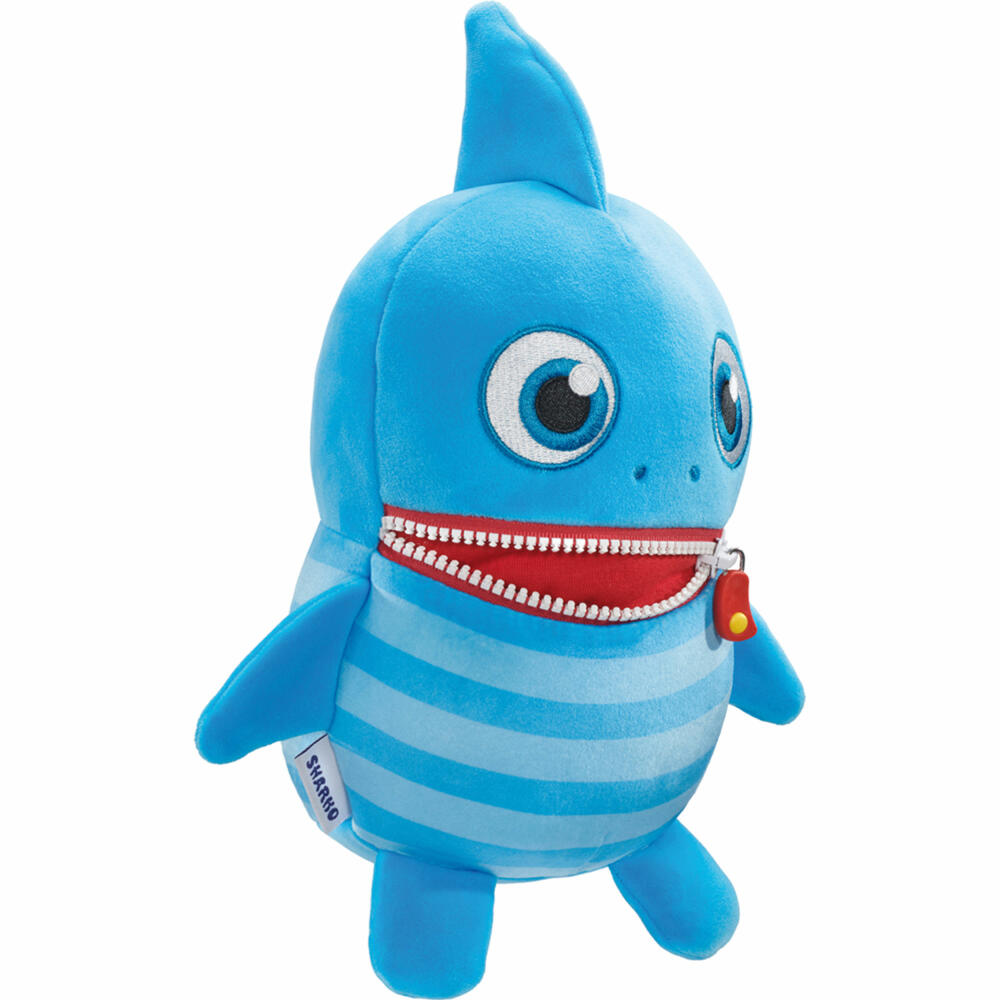 Schmidt Spiele Sharko, Edition Boogie Woogies, Sorgenfresser, Plüschtier, Kuscheltier, Stofftier, 25 cm, 42662