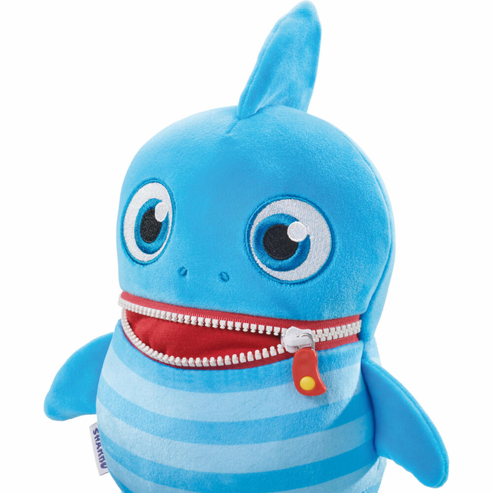 Schmidt Spiele Sharko, Edition Boogie Woogies, Sorgenfresser, Plüschtier, Kuscheltier, Stofftier, 25 cm, 42662