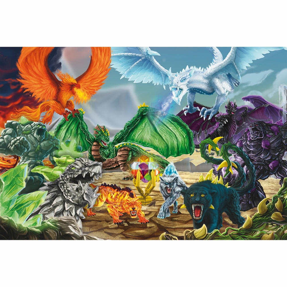 Schmidt Spiele Eldrador Kampf um den Superkristall, Puzzle, Kinderpuzzle, 100 Teile, mit Add-on, ab 6 Jahren, 56565