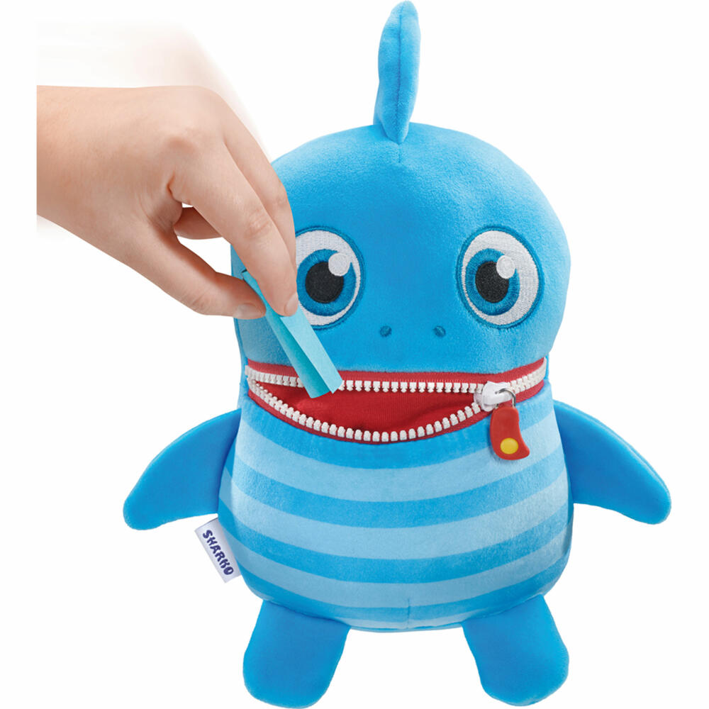 Schmidt Spiele Sharko, Edition Boogie Woogies, Sorgenfresser, Plüschtier, Kuscheltier, Stofftier, 25 cm, 42662