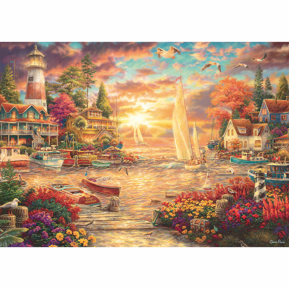 Schmidt Spiele Morgenstille am See, Chuck Pinson, Puzzle, Erwachsenenpuzzle, 1000 Teile, 58554