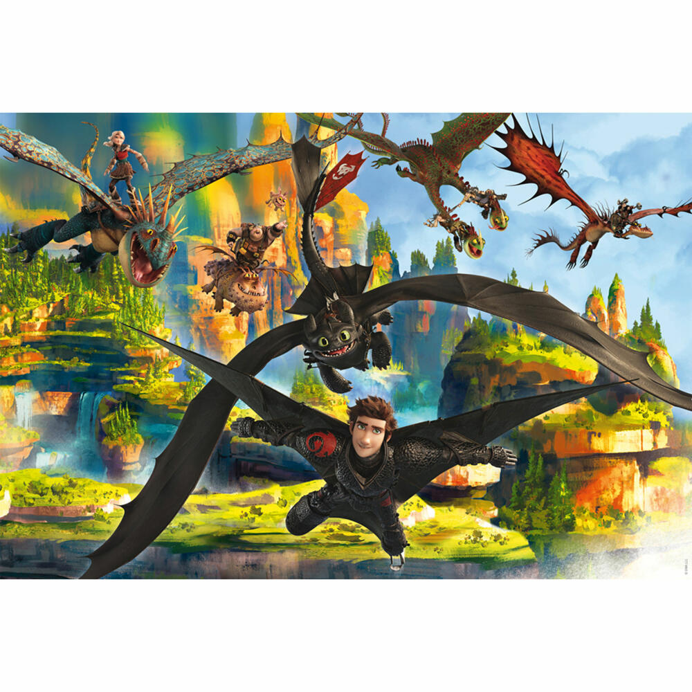 Schmidt Spiele Dragons Fliegende Drachen, Puzzle, Kinderpuzzle, 150 Teile, ab 7 Jahren, 56548