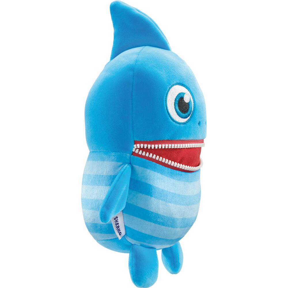 Schmidt Spiele Sharko, Edition Boogie Woogies, Sorgenfresser, Plüschtier, Kuscheltier, Stofftier, 25 cm, 42662