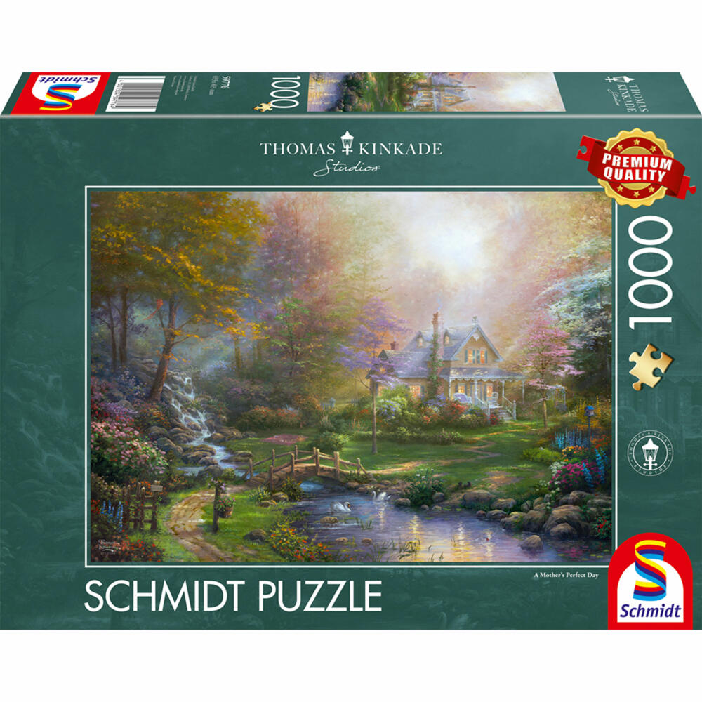 Schmidt Spiele A Mothers Perfect Day, Thomas Kinkade, Puzzle, Erwachsenenpuzzle, 1000 Teile, 59776