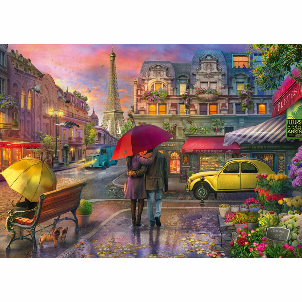Schmidt Spiele Regenzauber in Paris, Puzzle, Erwachsenenpuzzle, Standard, 500 Teile, 59713