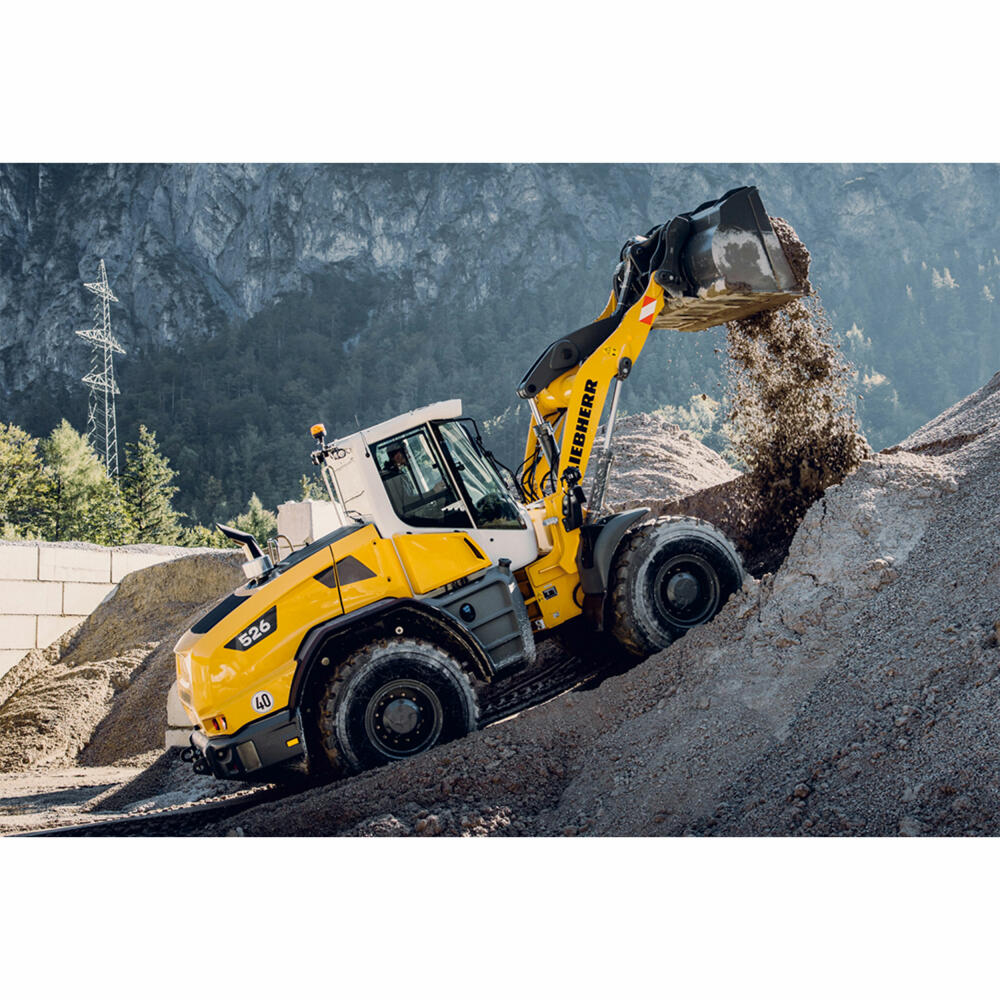 Schmidt Spiele Liebherr Radlader L526, Puzzle, Kinderpuzzle, 150 Teile, ab 7 Jahren, 56551